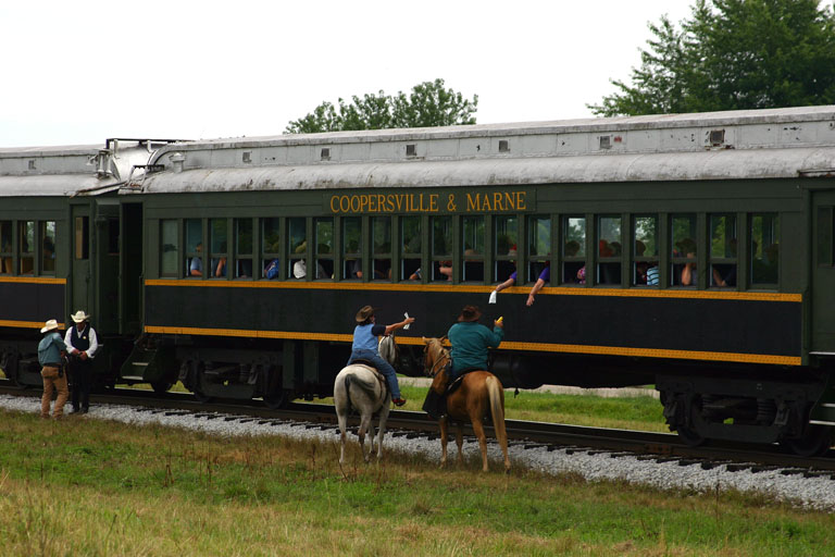 Coopersville & Marne Great Train Robbery
Hand us your money and jewels! - 07/23/05 
