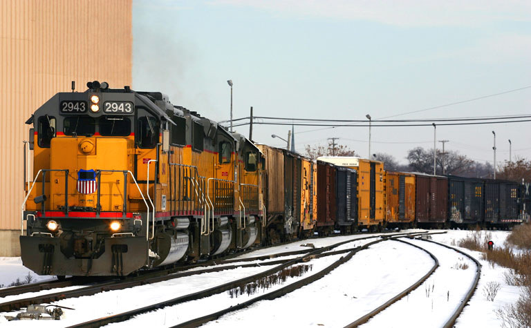 NREX 2943
Marquette Rail NREX 2943 leading NREX 2903 and NREX 2939 on CSX trackage as Z-151... heading west near Godfrey Ave.  11/26/05
