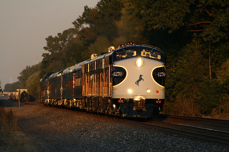 NS 955 04 at CD 297
NS 955 04 heads west by CD 298 through Holland, OH in last light at 1854.  Train was called at 1600 but was hit by single tracking east of Toledo near Sandusky.
