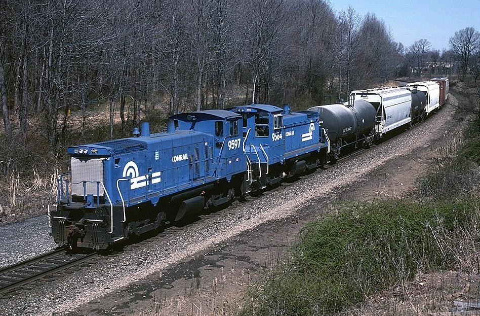Conrail EMD SW-1500 9597
South Plainfield, New Jersey
March, 1991
