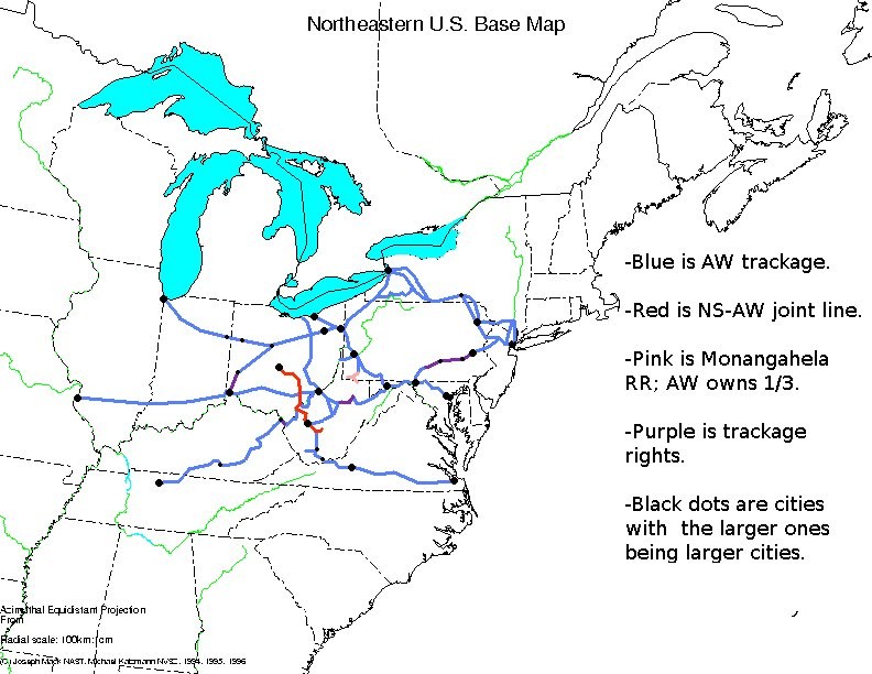 Appalachian Western System Map
