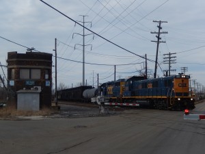 CSX Y194 comes into the Delray Plant with cars for the Boat Yard Line.