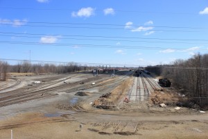 West end of Port Huron yard, as seen from new Michigan Road overpass.