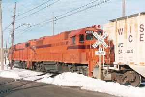 Heading westbound at Carroll Avenue.