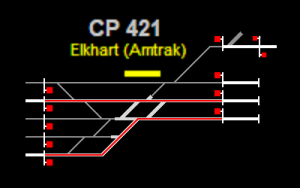 Complete so far. Thick silver lines are built. Thin gray lines are not. The red line is today's path of North and South Freight.