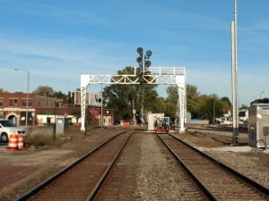 The old signal bridge.