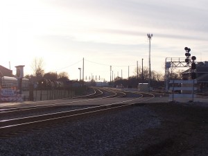 The new Main Street road crossing.