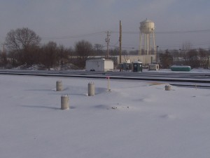 West end of the Elkhart Amtrak platform