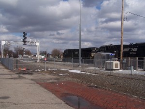 The fence around the NS equipment