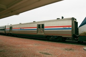 100-year old meets nearly brand new in 2016.  While the bricks aren't needed for train boarding any longer, they do contribute to the character of boarding a train at Elkhart, a rarity nowadays.