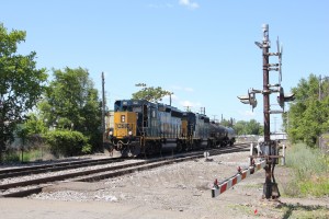 CSX local at Post Street.