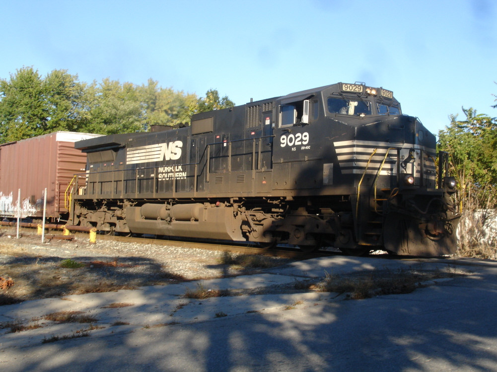 NS southbound line, approaching Elm St. in Monroe
